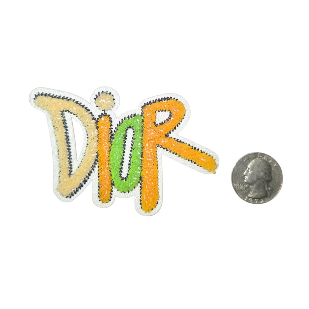 Designer Iron on Patch 3D Chenille Multi color
